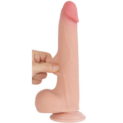 LoveToy SlidingSkin Gode avec Bourses Sliding Skin 17 x 4cm